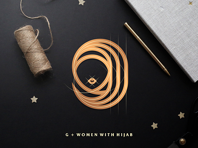 G + Woman with Hijab artismdesign artwork brand identity creative graphic design hijab icon lettering lineart logo luxury monoline muslim