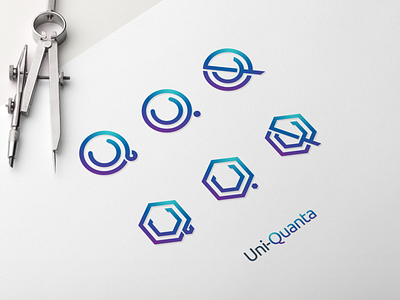 Uni Quanta artismdesign artwork brand identity creative design education elearning graphic design graphicdesign icon illustrator internet logo monogram