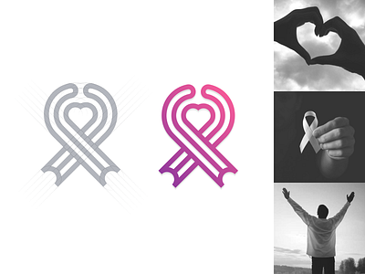 Cancer Foundation logo. artismstudio artwork branding business cancer community company creative graphicdesign hearts identity lineart logo logos monogram monoline peoples simple