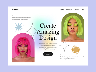 Portfolio Design Platform colorful design create portfolio portfolio platform ui design webdesign