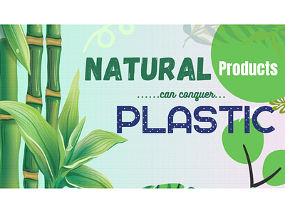 The Natural Banner aesthetics animation branding business advertisements eco friendly graphic design green illustration plastic free