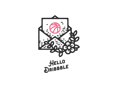 Hello Dribbble debut dribbble first shot illustration