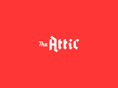 The Attic branding logo logotype music typography