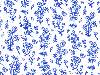 Herbs & Flowers Pattern