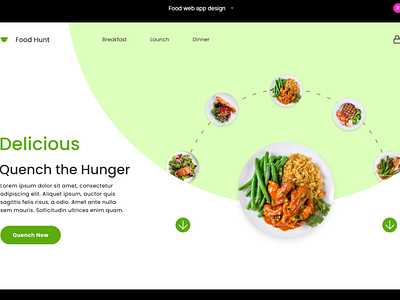 Food Web Design app branding design graphic design illustration logo typography ui ux vector