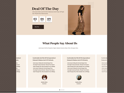 E-Commerce Fashion Web Design