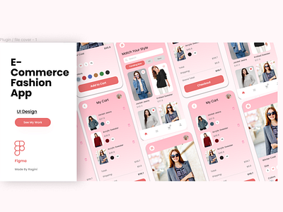 E-Commerce Fashion App Design app branding design graphic design illustration logo typography ui ux vector