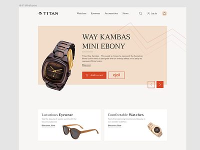 Titan watch website Design