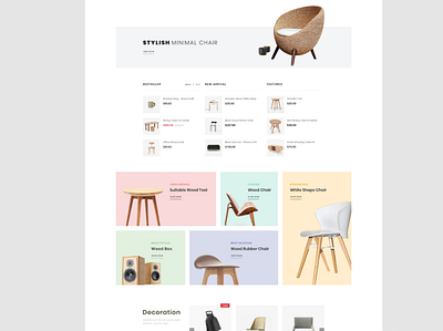 Sopnik Furniture Website Design app branding design graphic design illustration logo typography ui ux vector