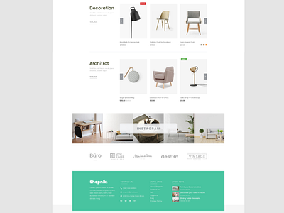 Shopnik Furniture Website Design