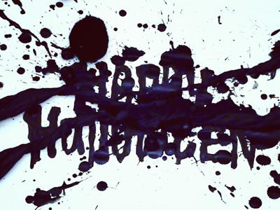 Halloween Instagram Still black and white halloween lettering video