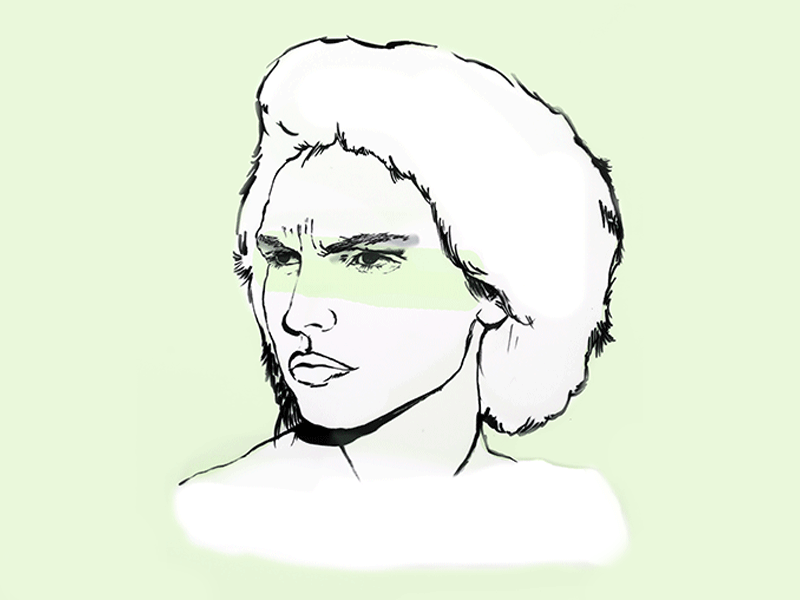 No animated gif gif girl green illustration nas