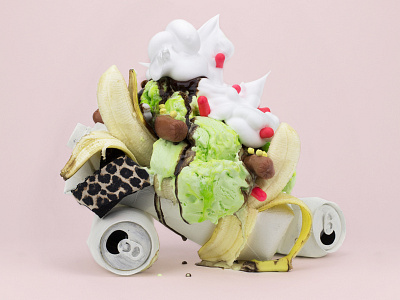 Sundae Outtake // Album Art WIP album art banana bananasplit digital hot dogs sundae