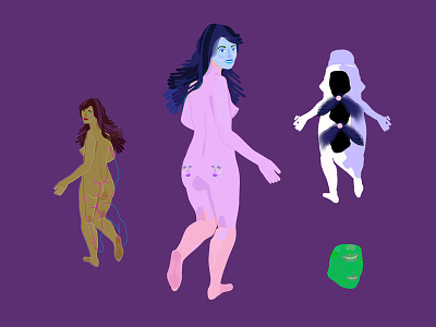 Weird Party digitalillustration halloween illustration weirdparty women
