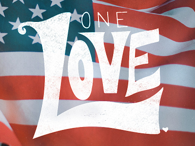 One Love hand lettering lettering typography