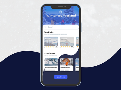 Ski Mobile App Concept