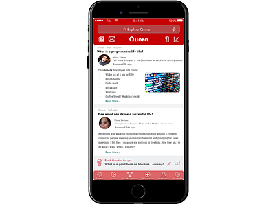 Quora UI Design Idea