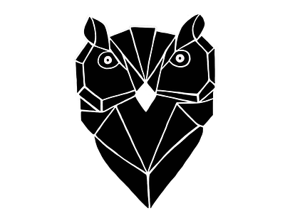 Geometric Owl Logo 🦉 abstact branding concept creative geometric illustration logo owl owl logo procreate