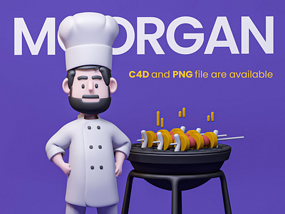 Moorgan Huge library of 3d characters 3d 3d character animation branding c4d cartoon design graphic design illustration logo motion graphics ui vector