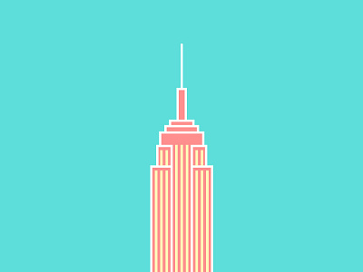 Empire State Building empire state building graphic design illustration new york nyc