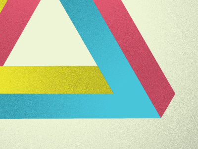 Impossible Triangle colour geometry illustration impossible texture triangle vector