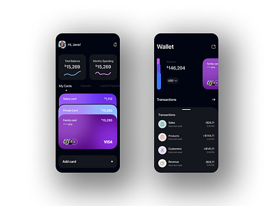 Online Bank Mobile App Design