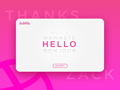 Hello Dribbble! card debut design dribbble graphic invitation invite krish thanks wadhwana