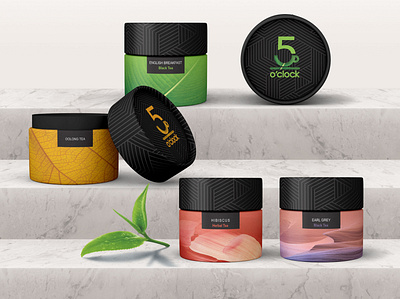 5 o'clock Tea Packaging branding design graphic design illustration packaging design