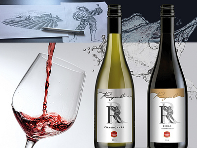 Wine Labels concept branding design graphic design packaging design