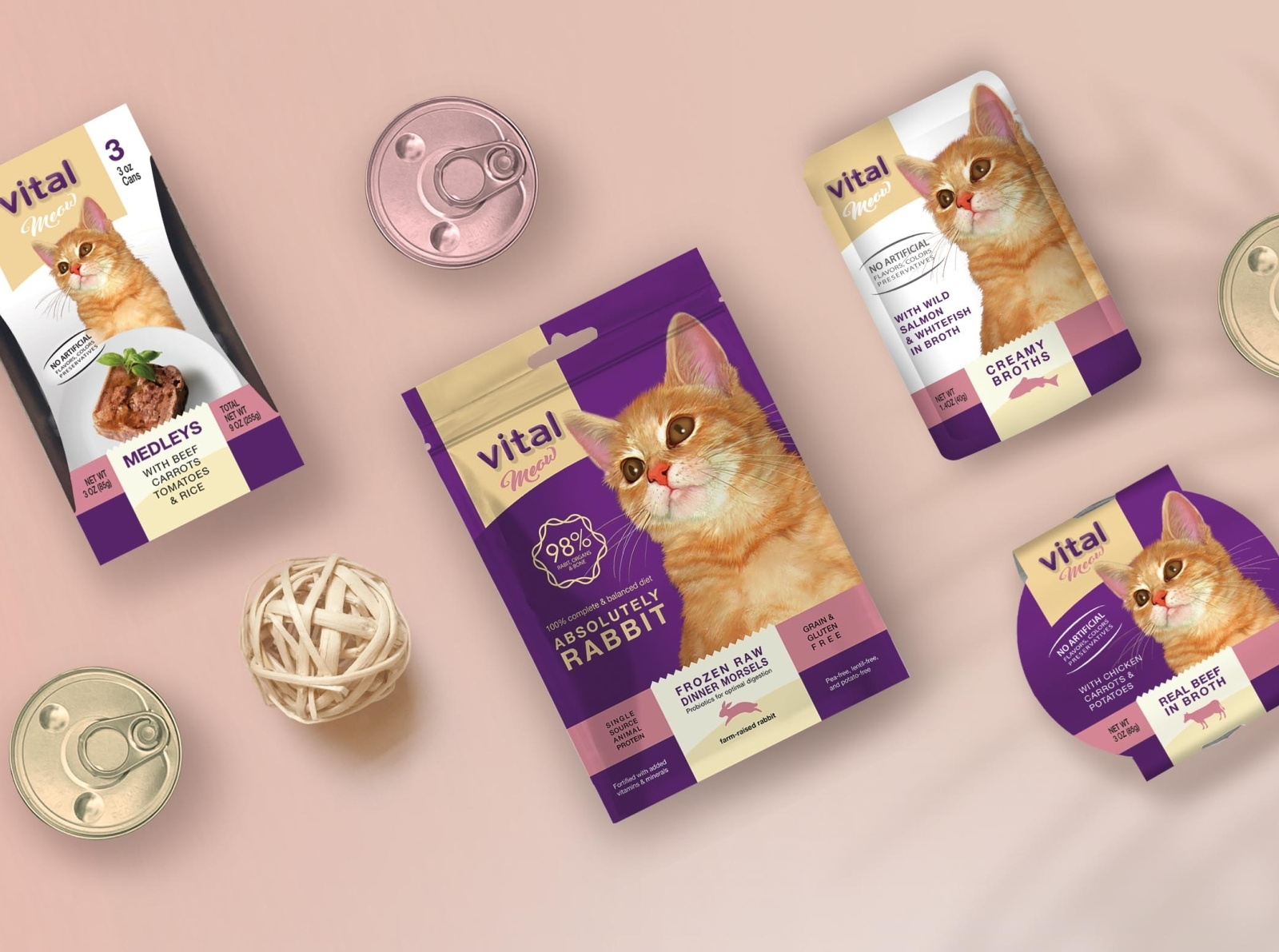 Cat Food packaging concept by Alexandra on Dribbble
