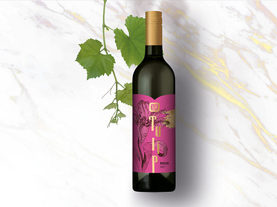 Wine label concept branding design graphic design illustration packaging design