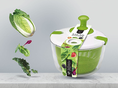 salad spinner packaging design branding cookware packaging design graphic design packaging desi packaging design