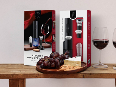 electric wine opener packaging cookware packaging design graphic design packaging design