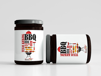 Modern BBQ Rub Jar Design 🍗