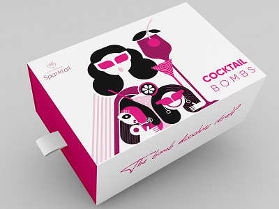 Modern Cocktail bomb Packaging Design 🍸