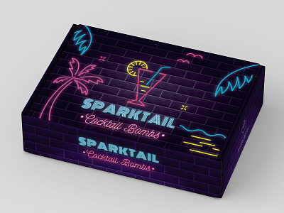 Playful cocktail bomb Package design🍸 branding cocktail cocktail bomb design disco disco style graphic design illustration label minimal modern modern packaging neon style packaging