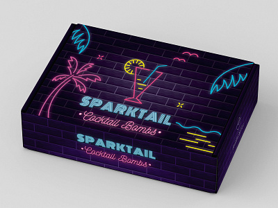 Playful cocktail bomb Package design🍸