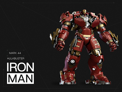 Iron Man avengers ironman mark44 marvel movie photoshop skeuomorphism stark superhero tony vector