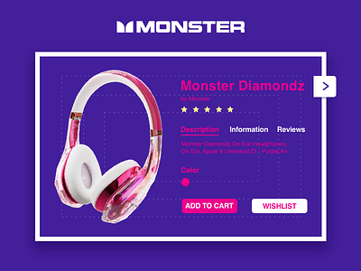 Monster-Single Product dailyui monster product shop single ue ui