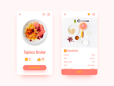 Receipt design food ingredients order receipt typography ui ux