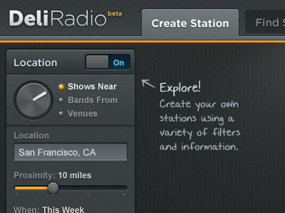 DeliRadio Station Creation artists bands deli gigs local music radio shows