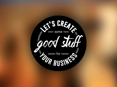 Let's create some good stuff agency art direction concepts design logo strategy ui web design
