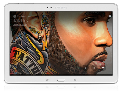Samsung Milk Music - Tablet App (Non-Dial State)