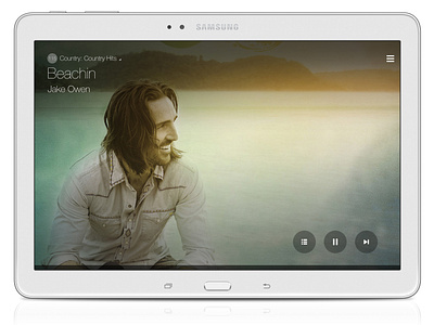 Samsung Milk Music - Tablet App (Non-Dial State)