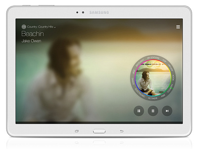 Samsung Milk Music - Tablet App (Dial State)