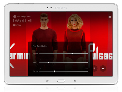 Samsung Milk Music - Tablet App (Fine Tune Station)