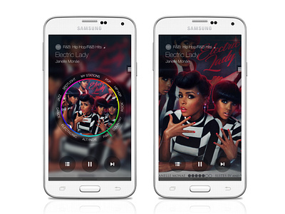 Samsung Milk Music - Mobile App (Dial & Non-Dial States)