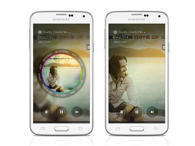 Samsung Milk Music - Mobile App (Dial & Non-Dial States)