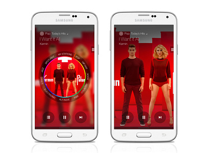 Samsung Milk Music - Mobile App (Dial & Non-Dial States)