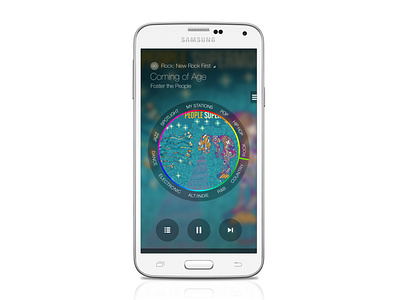 Samsung Milk Music - Mobile App (Dial State)